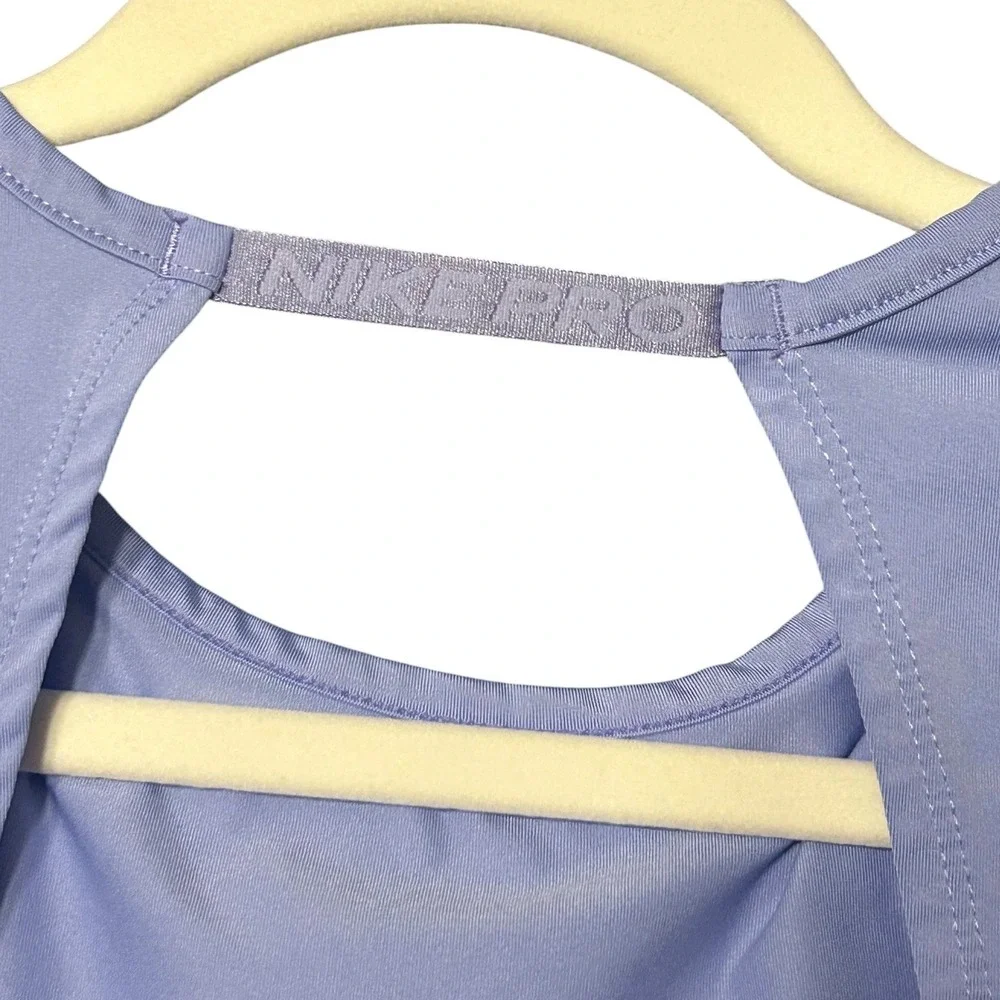 Nike Pro Dri-FIT Women Lavender Purple Training Tank Top DB4506-569 Small